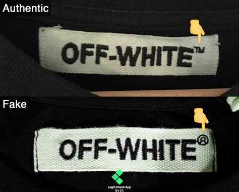 false off white tags